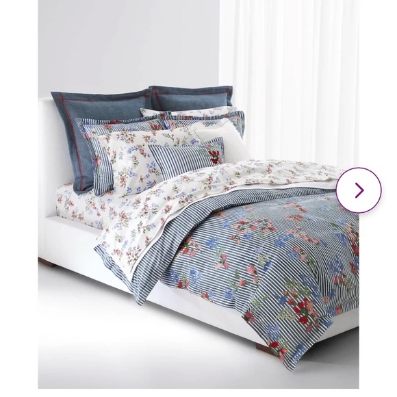 Ralph Lauren Bedding Ralph Lauren Maggie Blue And White Striped
